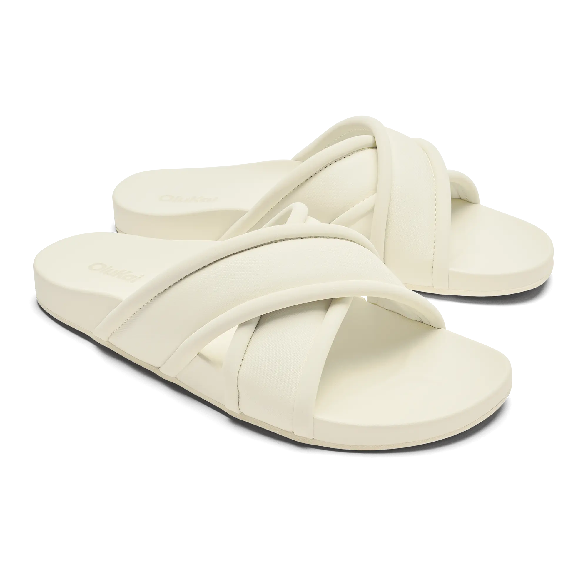 Ani Women's Beach Slide Sandals - White Sand - Image 3