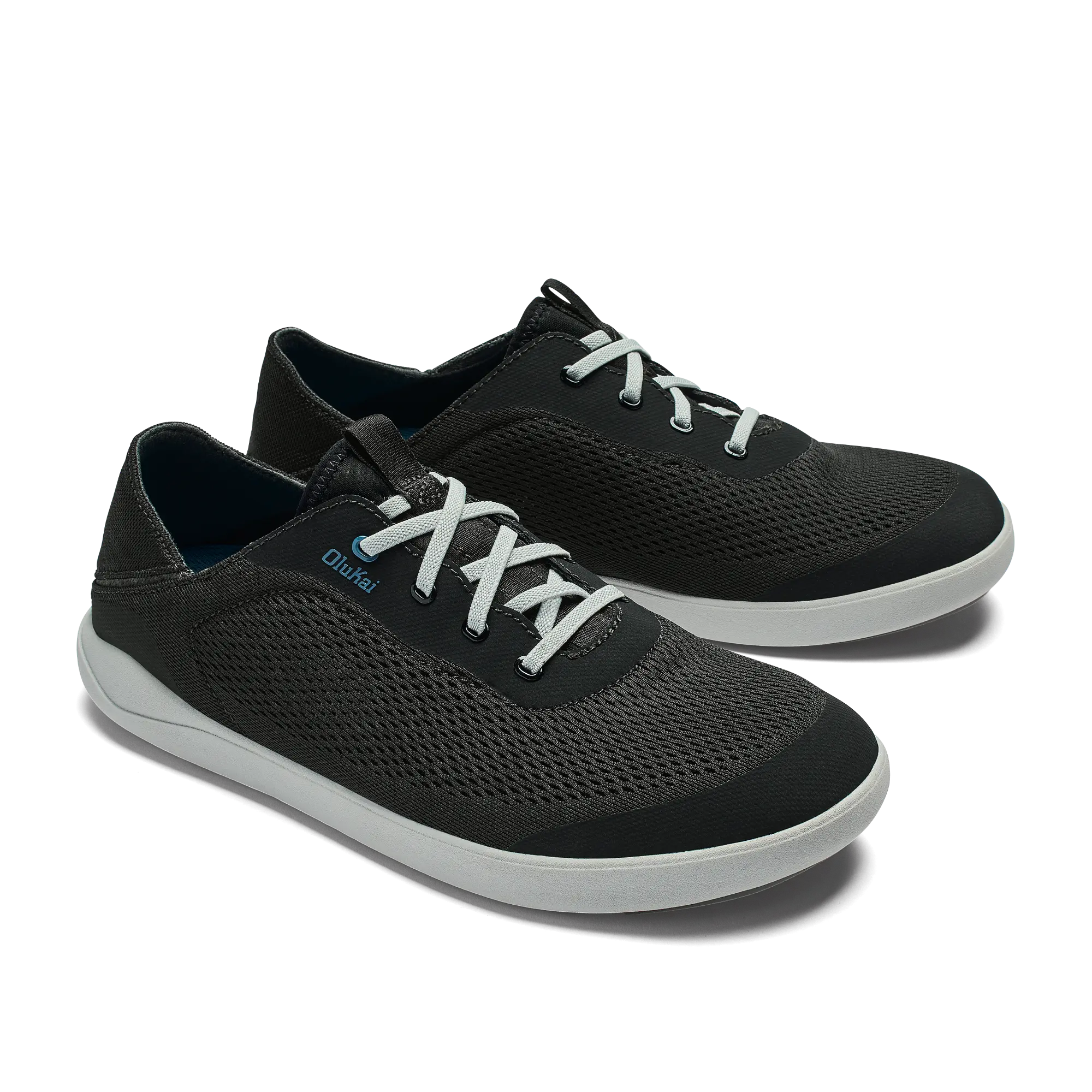 Moku Pae Men's Boat Shoes - Black / Blue Coral - Image 5