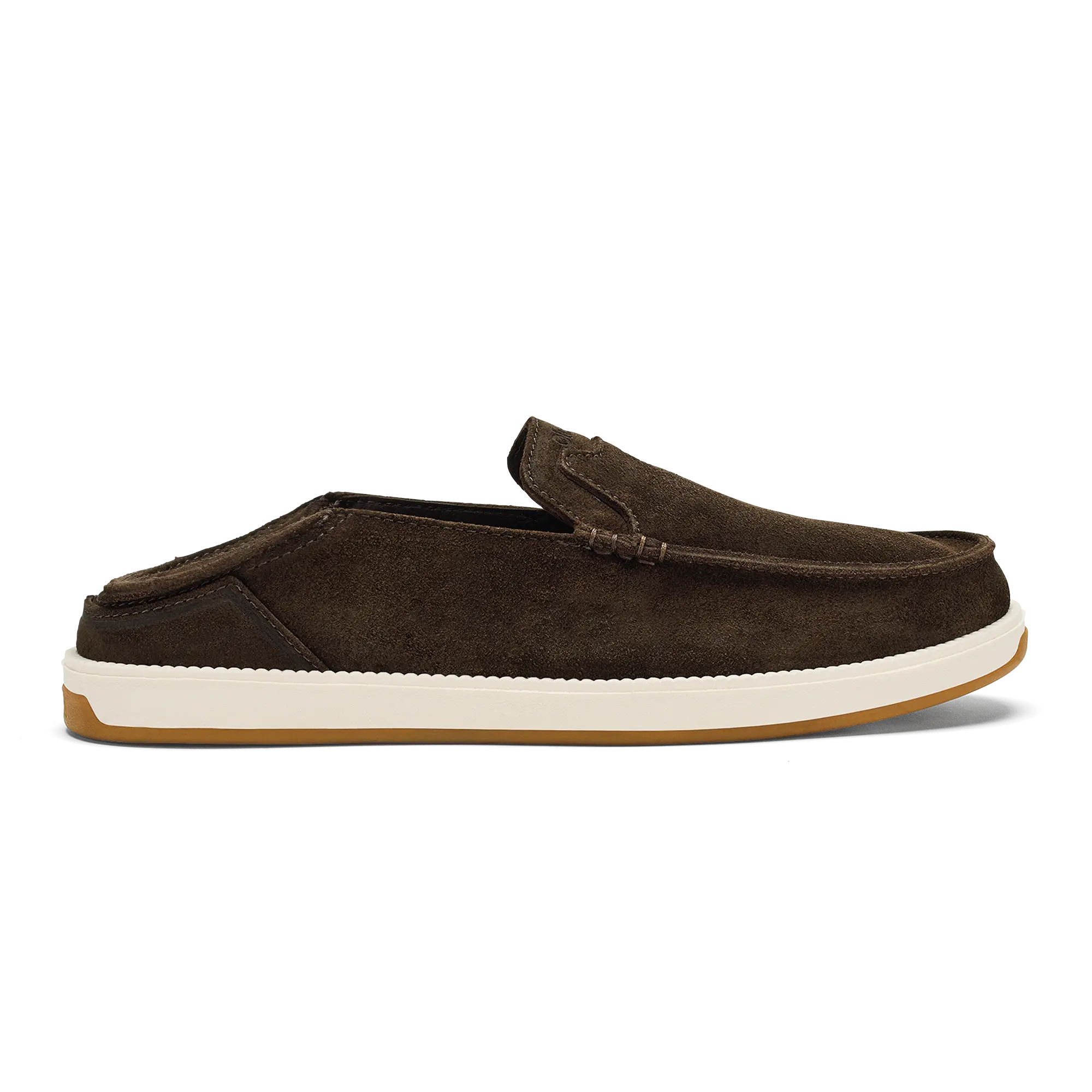 K kaha Nia Men's Suede Slip-On Shoes - Dark Wood - Image 3