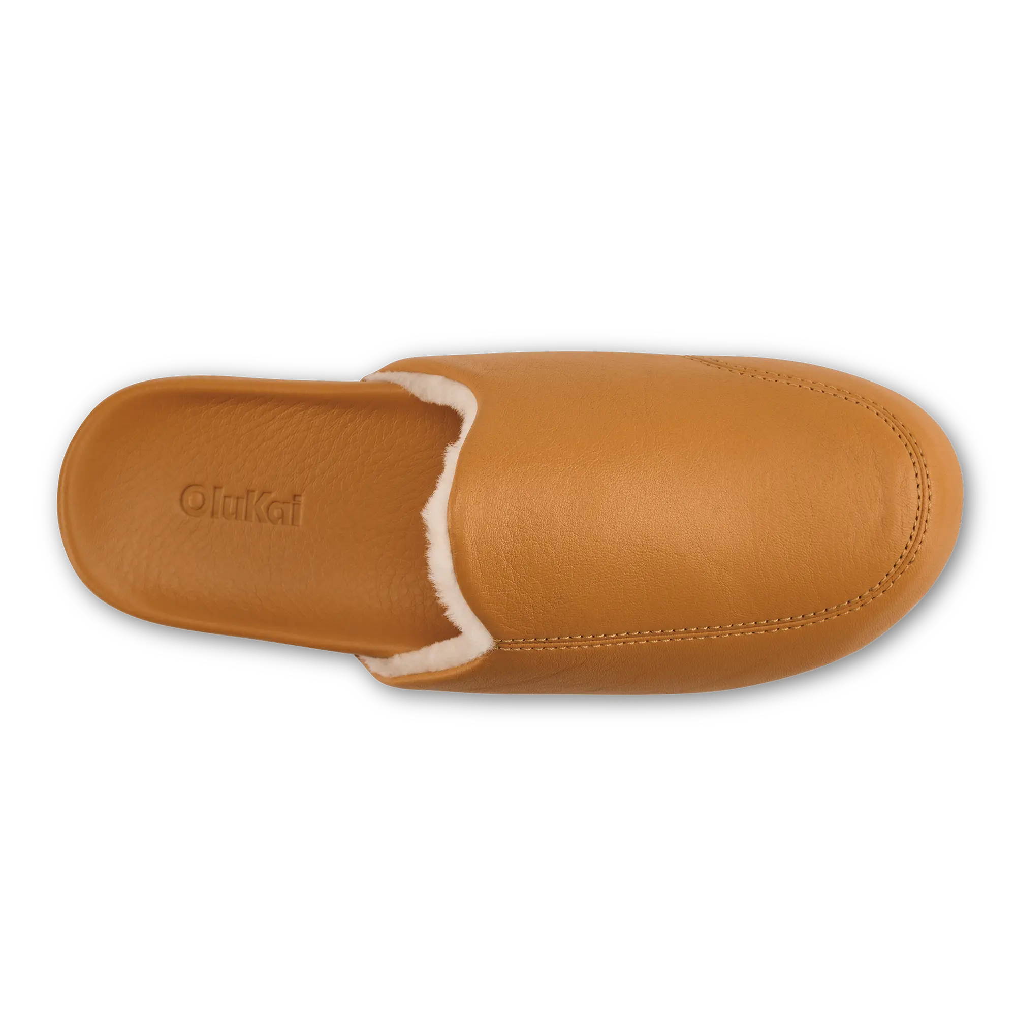 K nea Women's Leather Slipper Mules - Saddle - Image 6