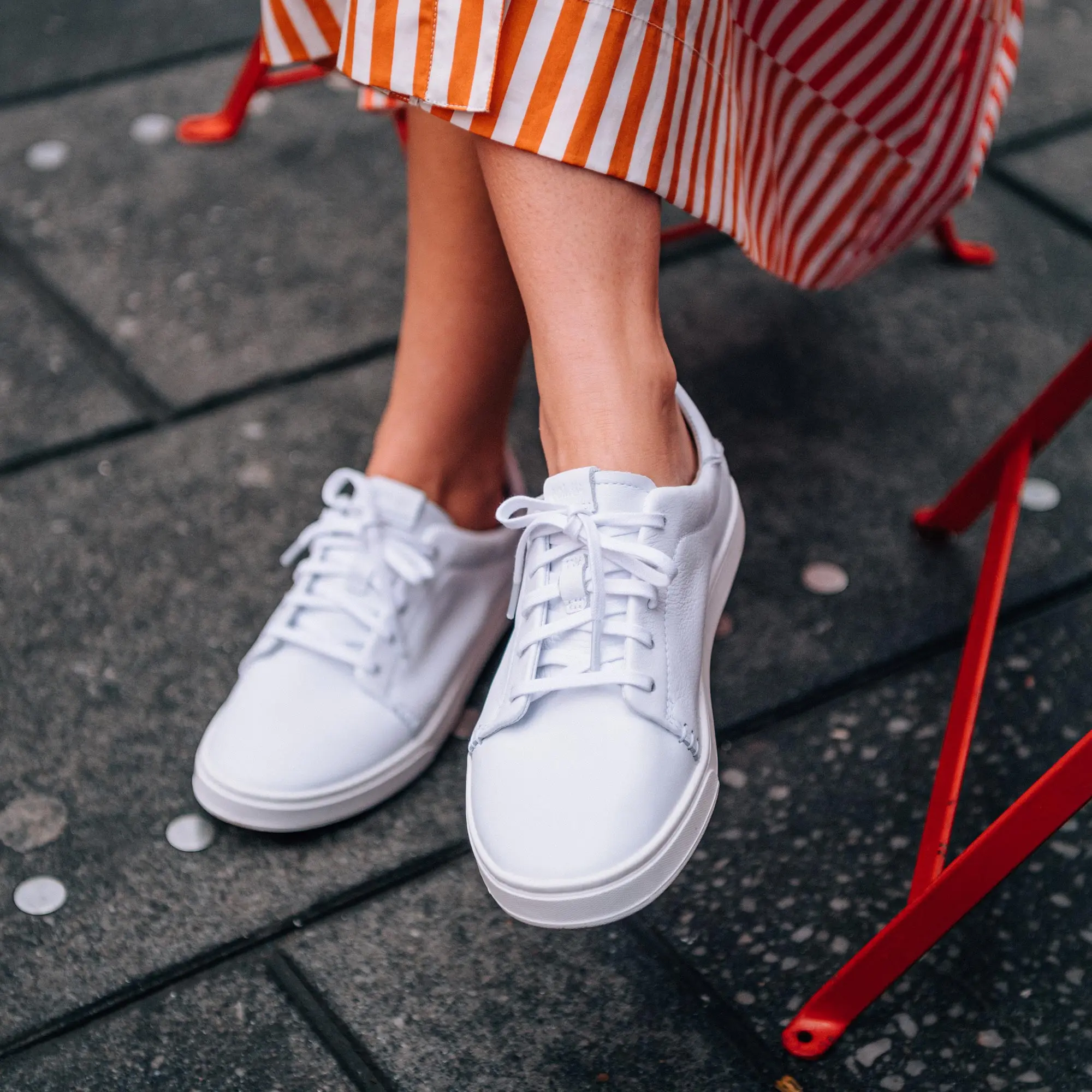 Pehuea L 'Ili Women's Leather Sneakers - White - Image 6