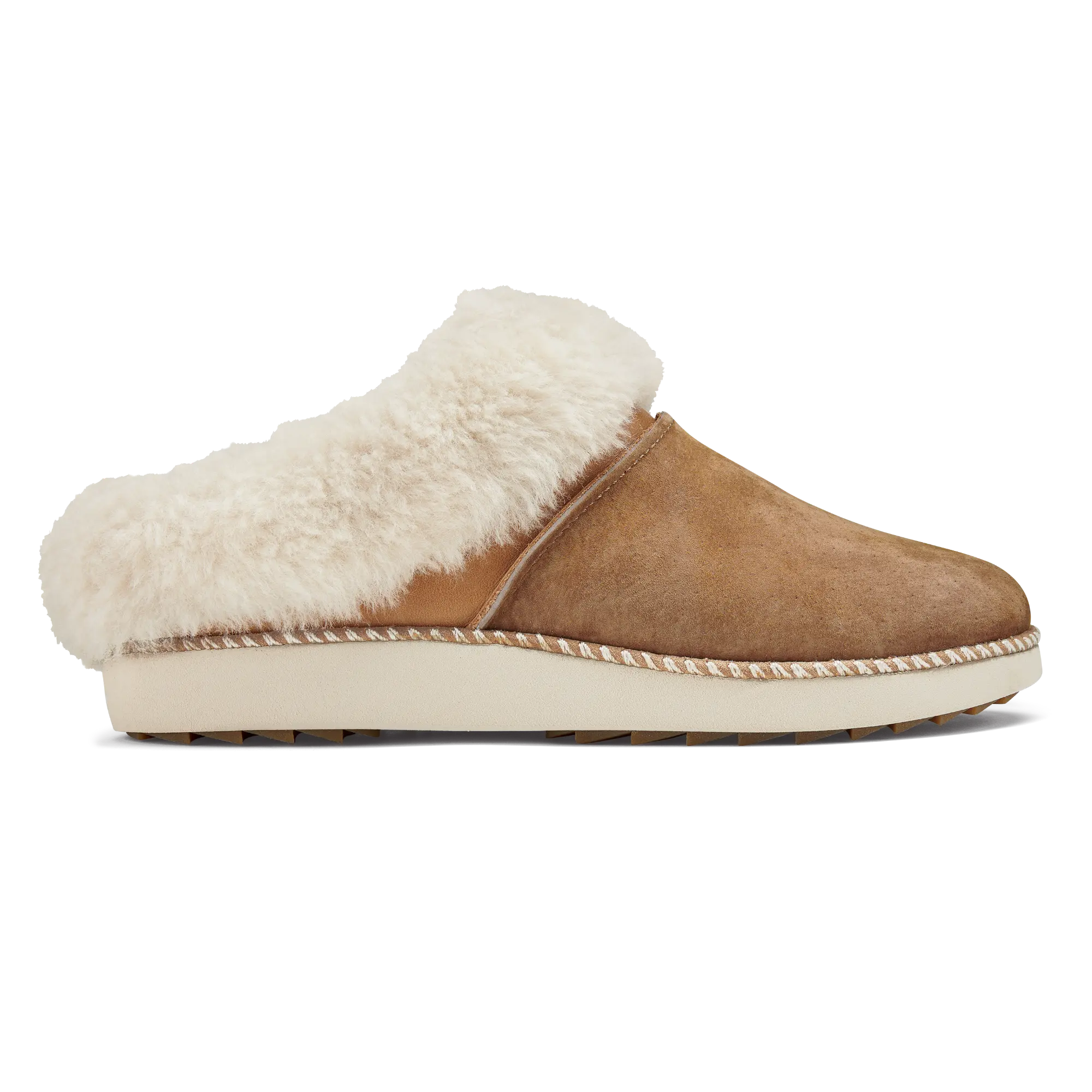 Ku'i Women's Slip-On Slippers - Tan / Bone