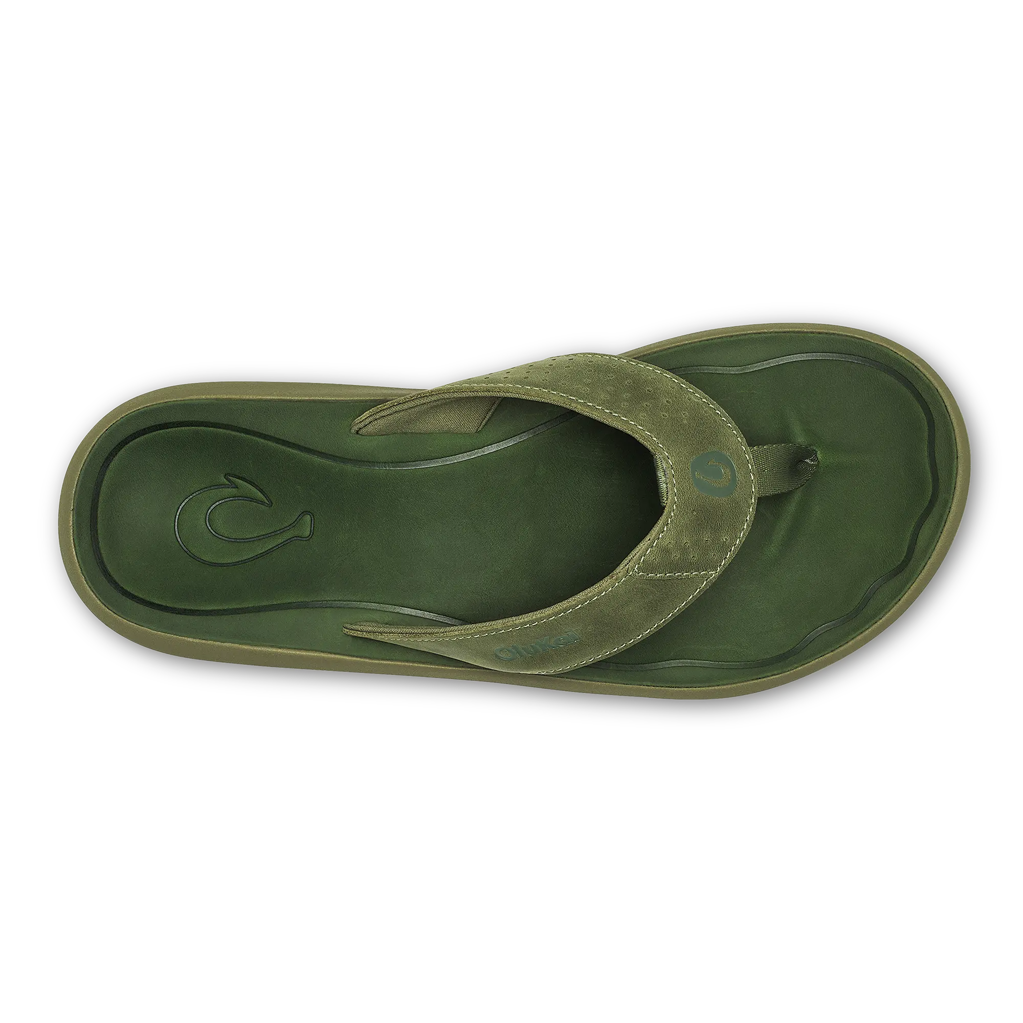 Pili Men's Waterproof Leather Sandals - Desert Moss / Deep Green - Image 3