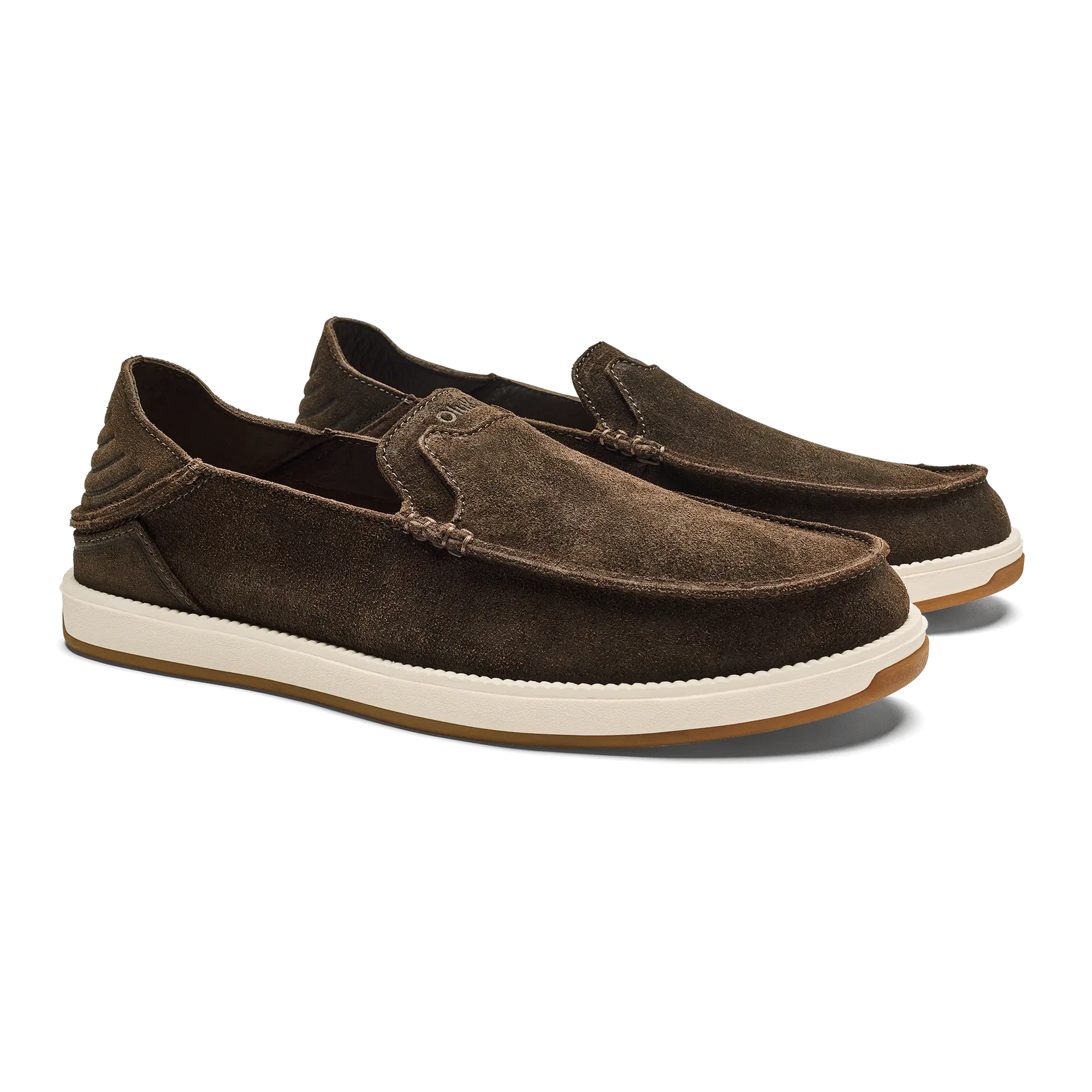 K kaha Nia Men's Suede Slip-On Shoes - Dark Wood - Image 4
