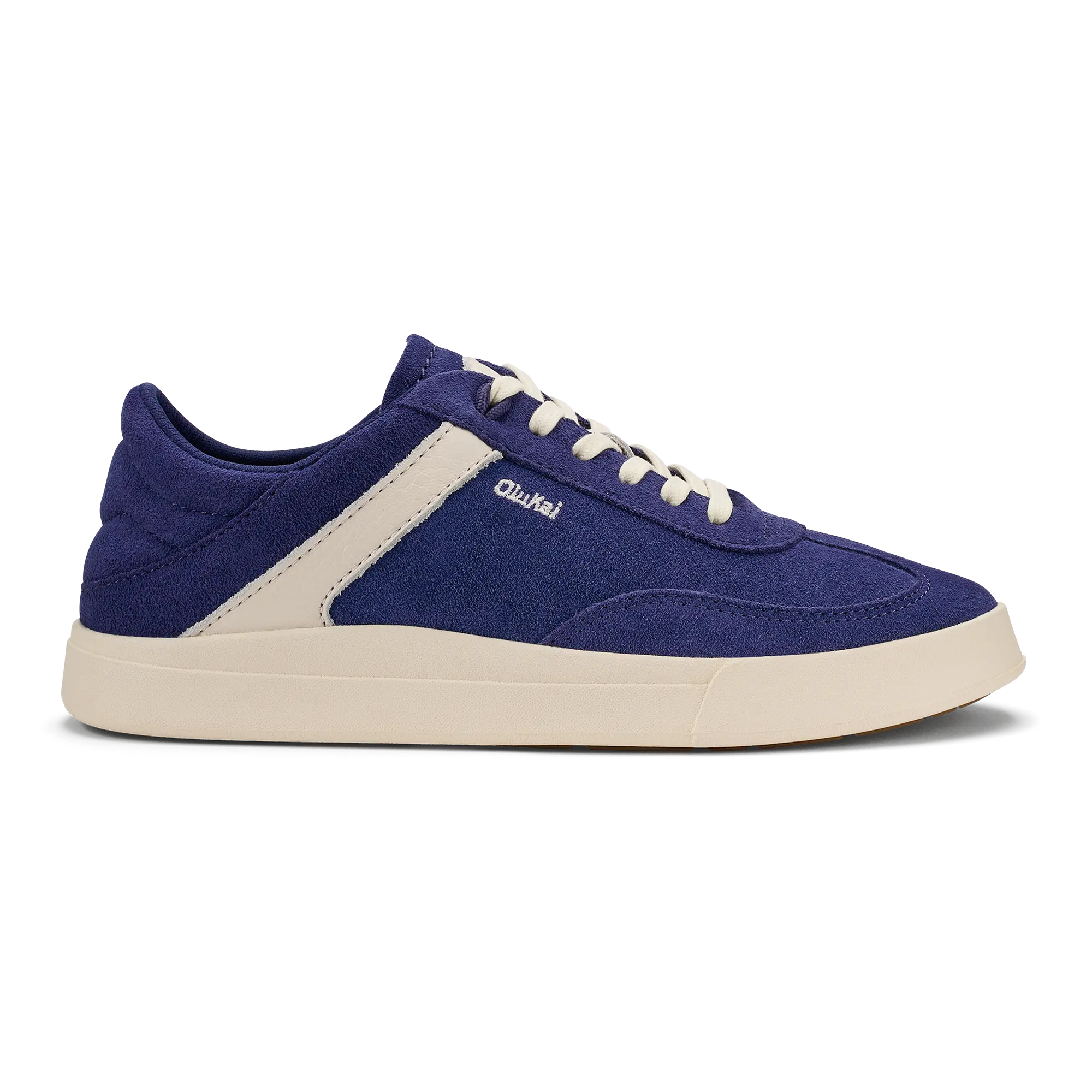 Ha 'upu Women's Leather Sneakers - Navy / Off White