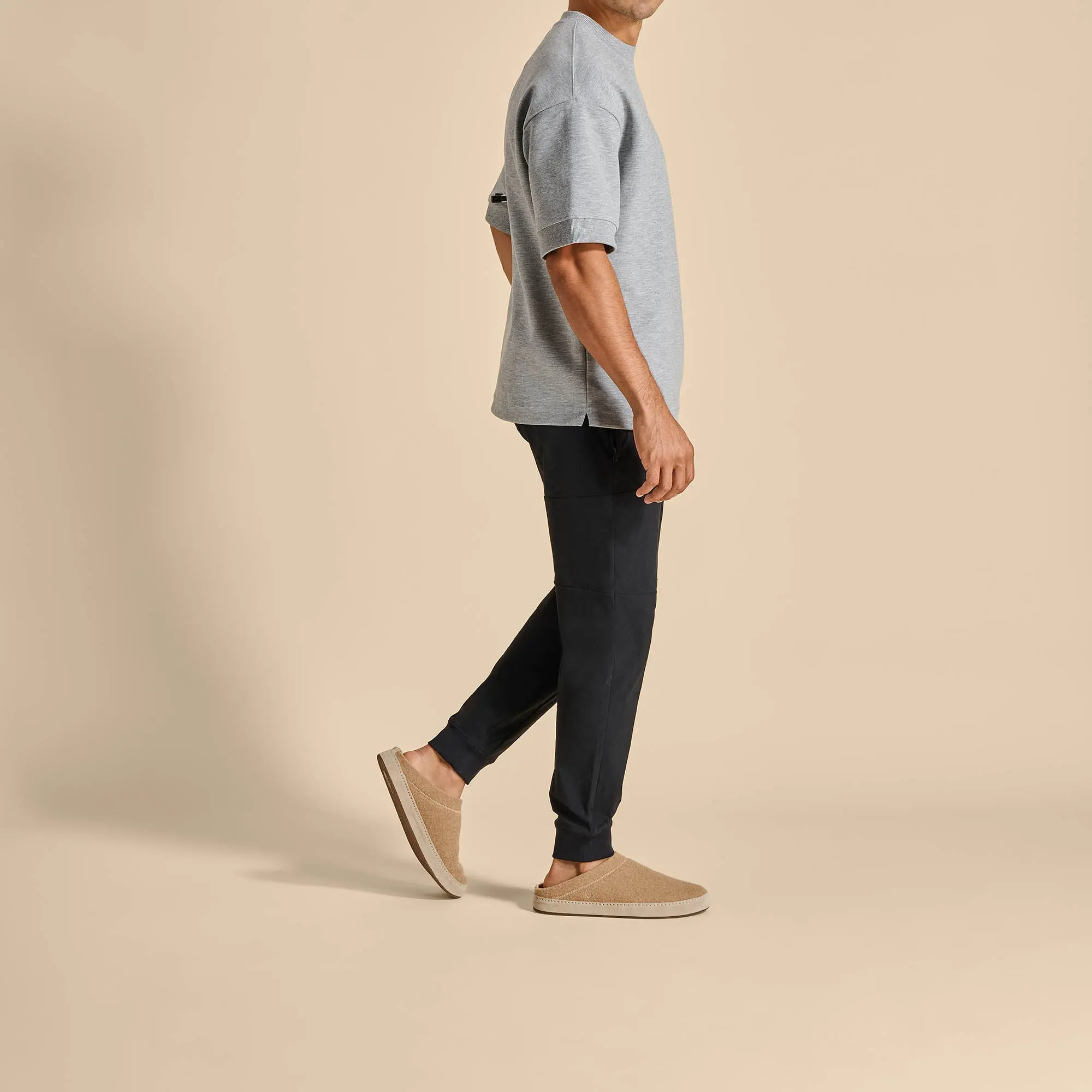 H mani Hulu Men's Wool Mule Slippers - Oatmeal - Image 6
