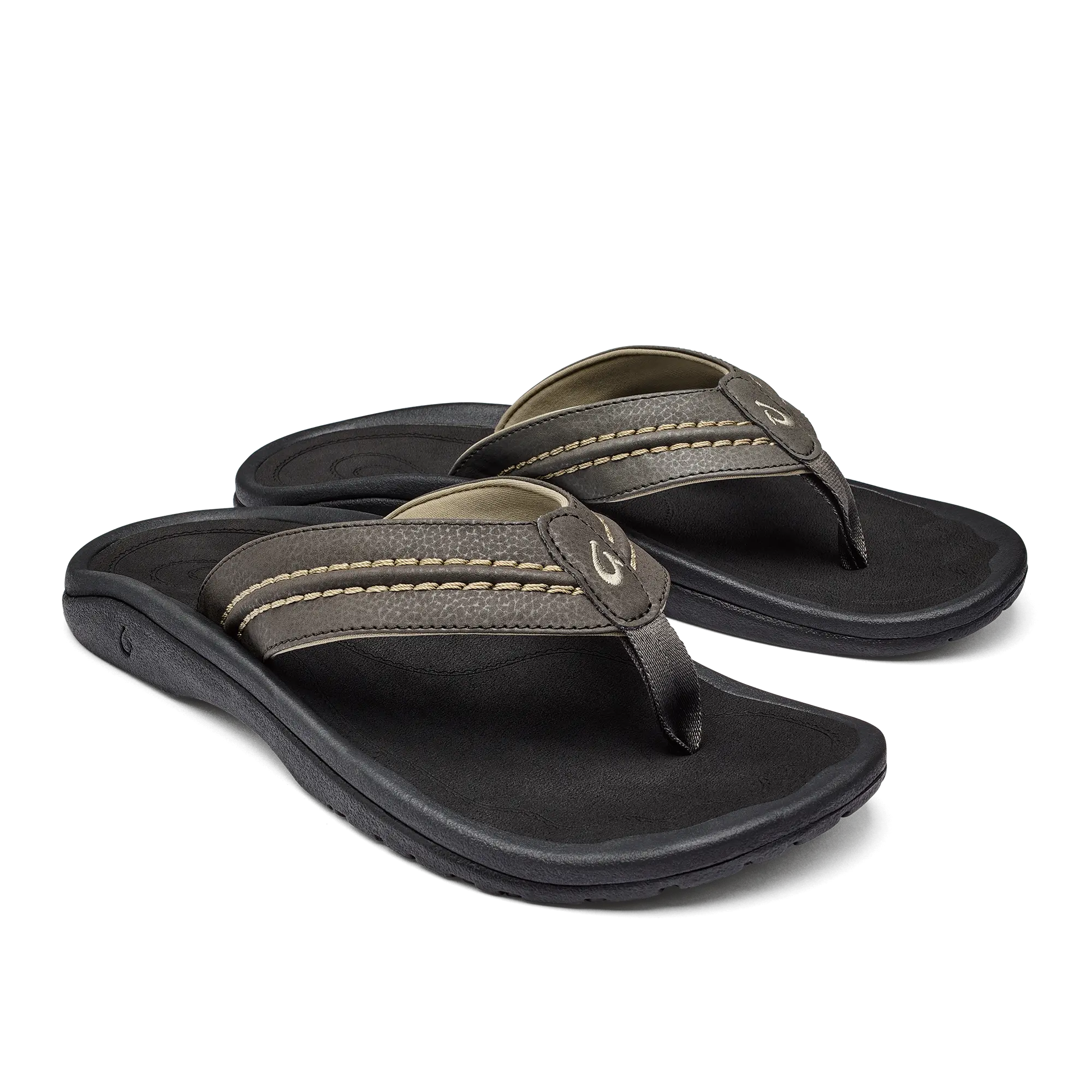 Hokua Men's Beach Sandals - Kona / Onyx - Image 2