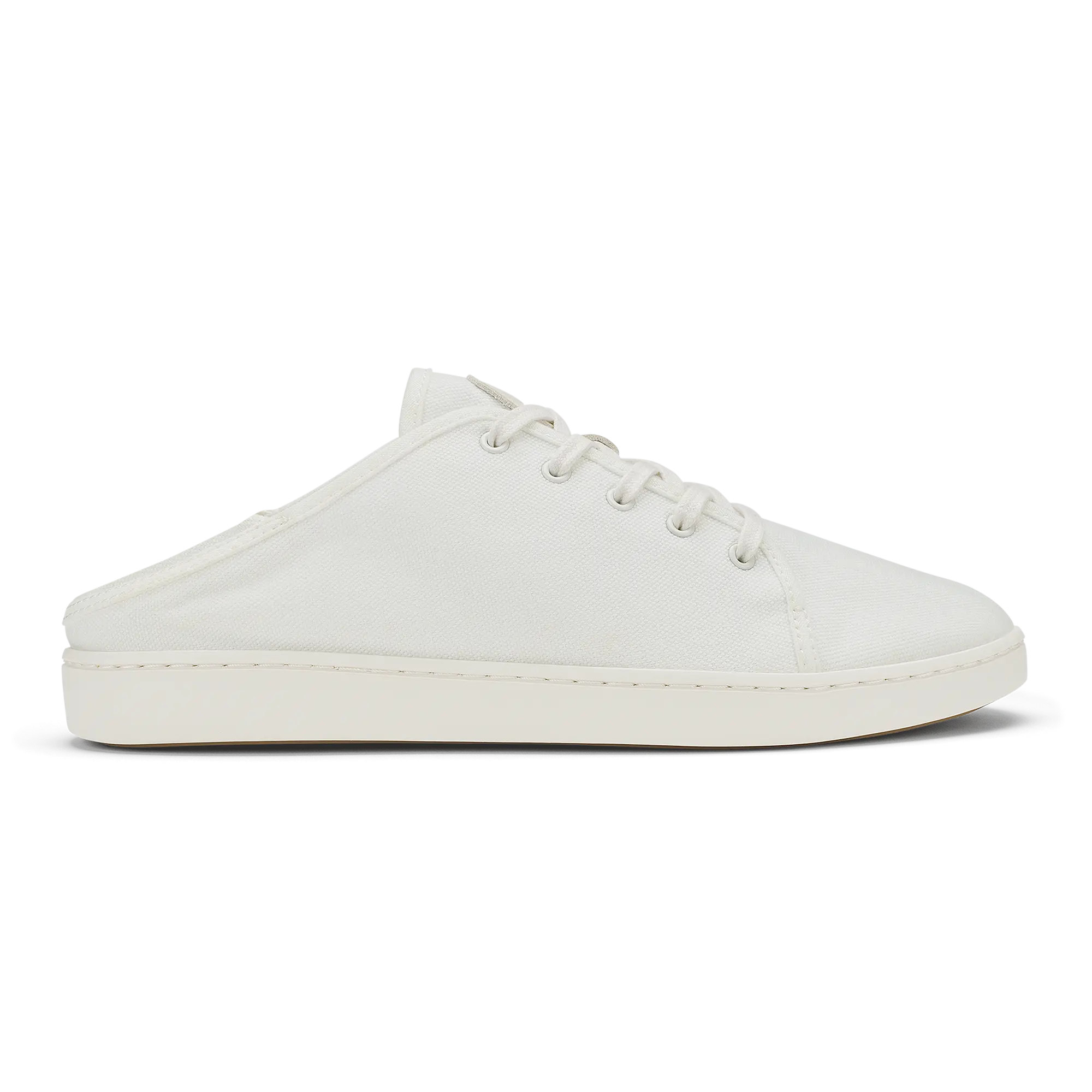 OluKai Pehuea L Canvas Women's Sneakers - Bright White - Image 3