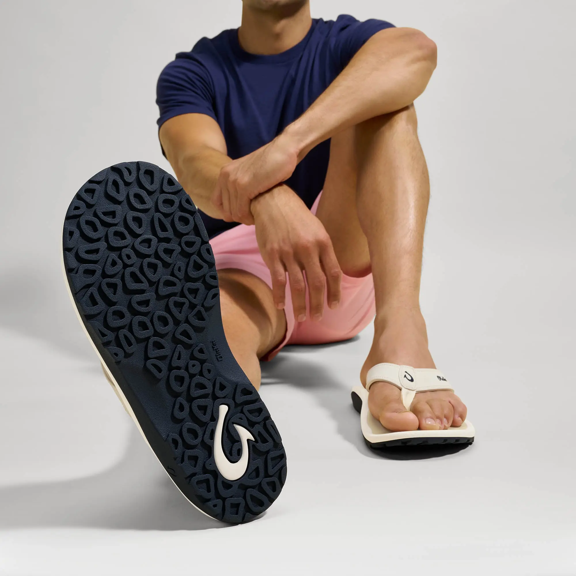 'Ohana Men's Best Selling Beach Sandals - White Sand / Deepest Depths - Image 6