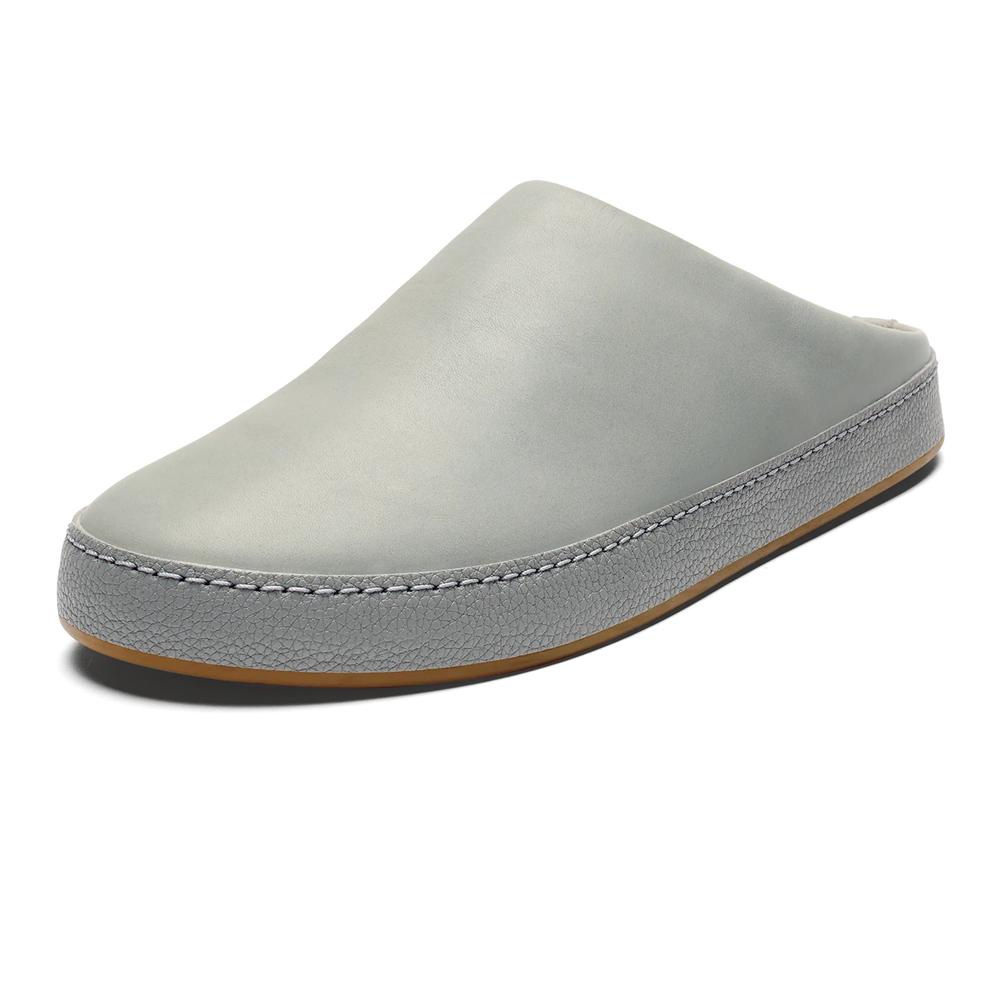 H mani Men's Leather Mules - Smoke / Storm Grey - Image 3
