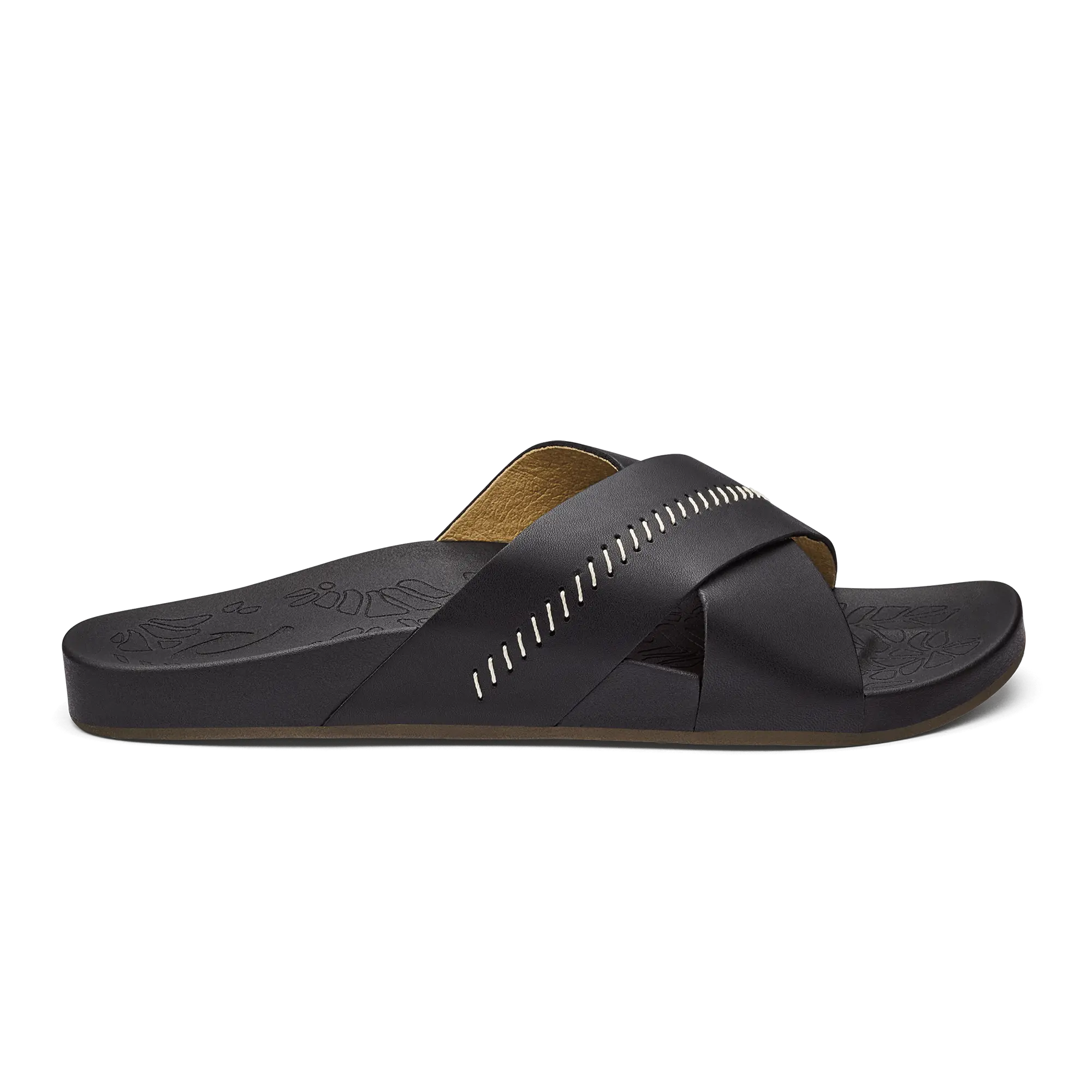Kipe'a 'Olu Women's Slide Sandals - Black
