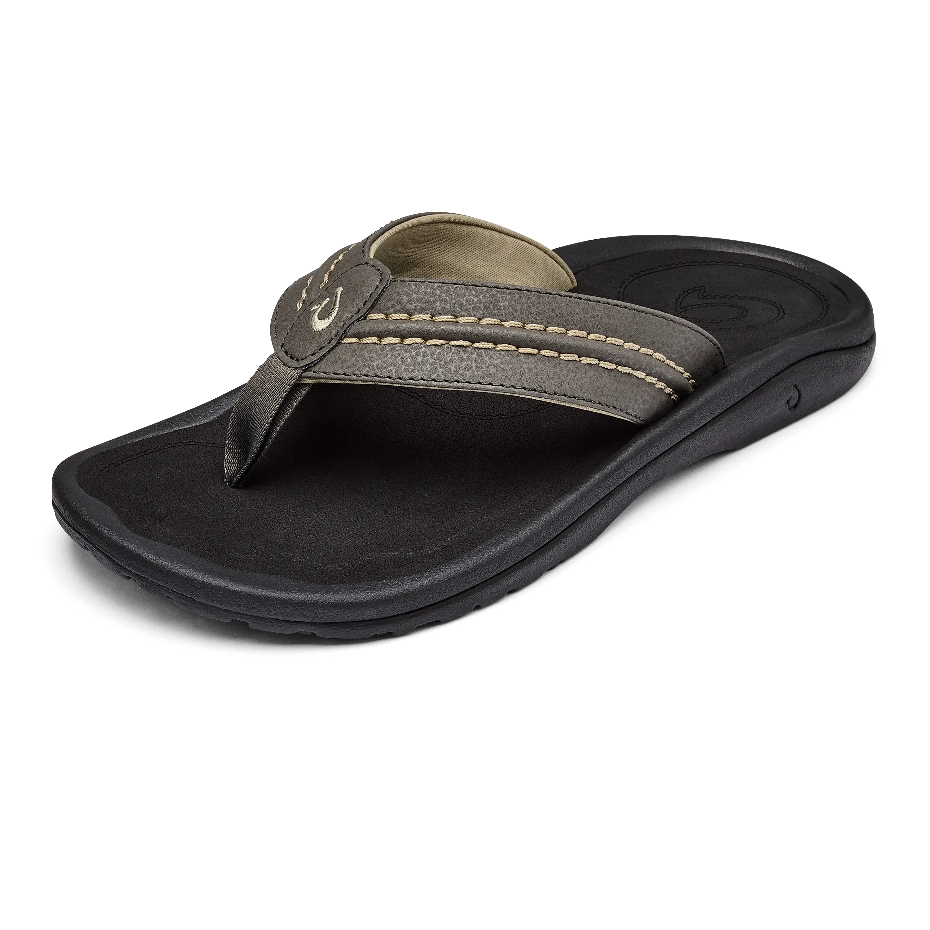 Hokua Men's Beach Sandals - Kona / Onyx - Image 3