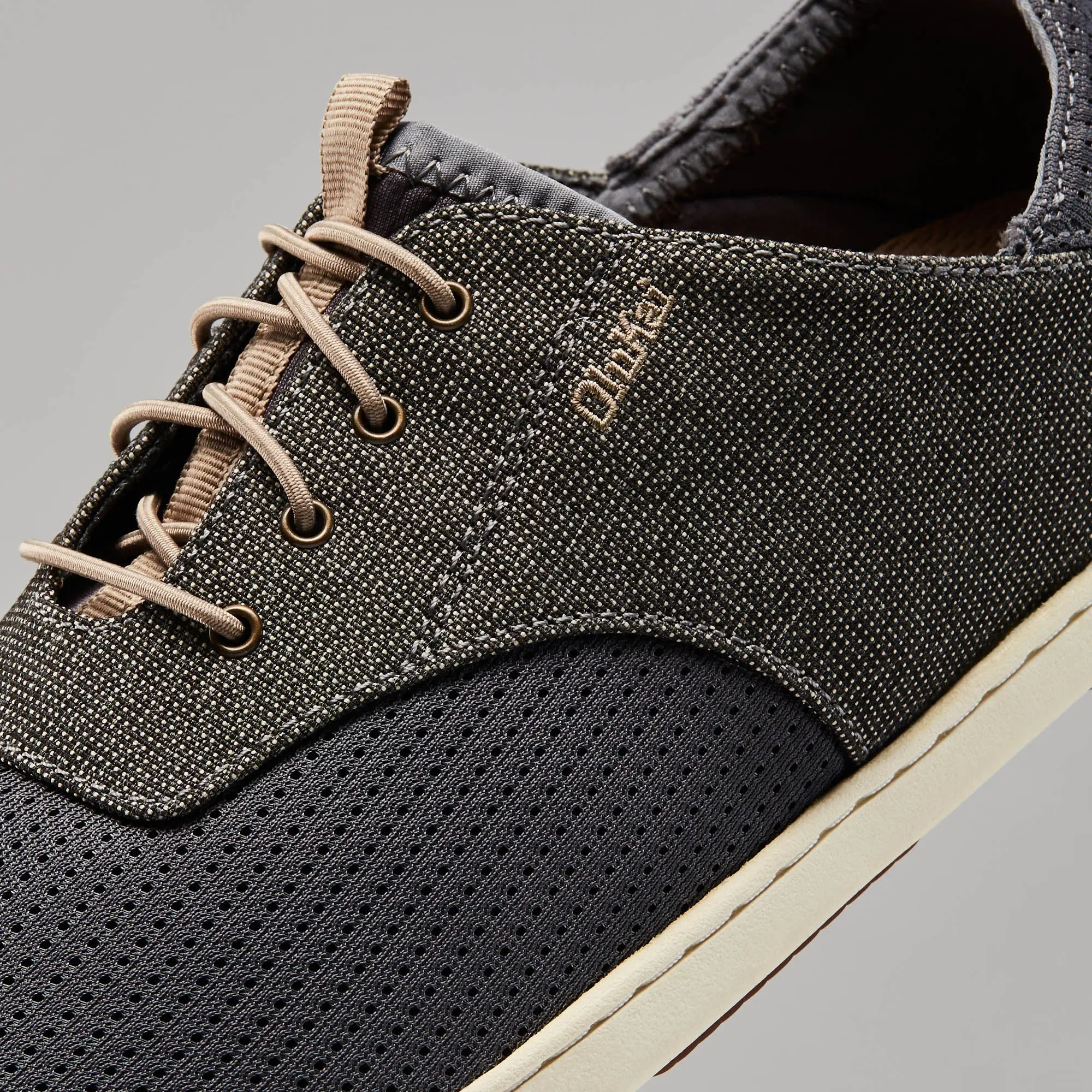 Nohea Moku Men's Boat Shoes - Charcoal / Clay - Image 3