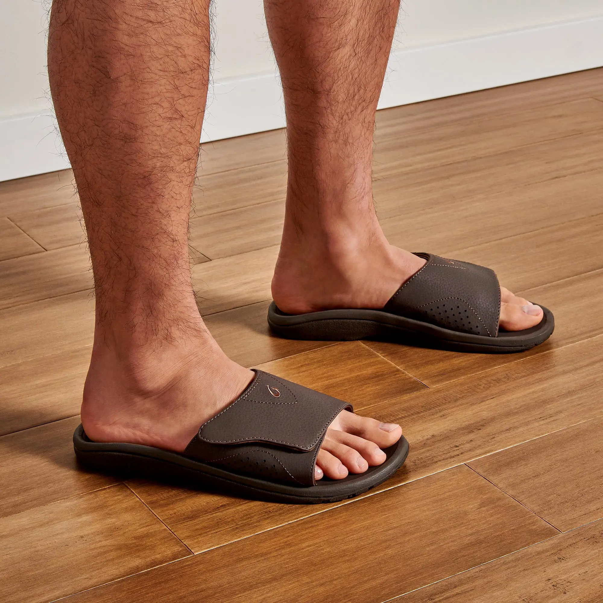 Nalu Slide Men's Beach Slide Sandals - Dark Java - Image 6