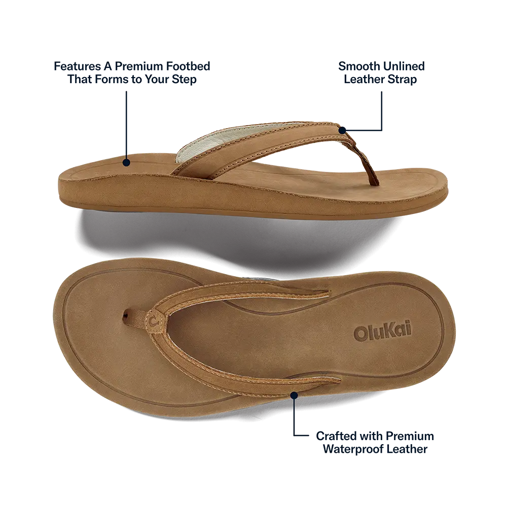 Southshore Women's Waterproof Leather Sandals - Toffee - Image 3