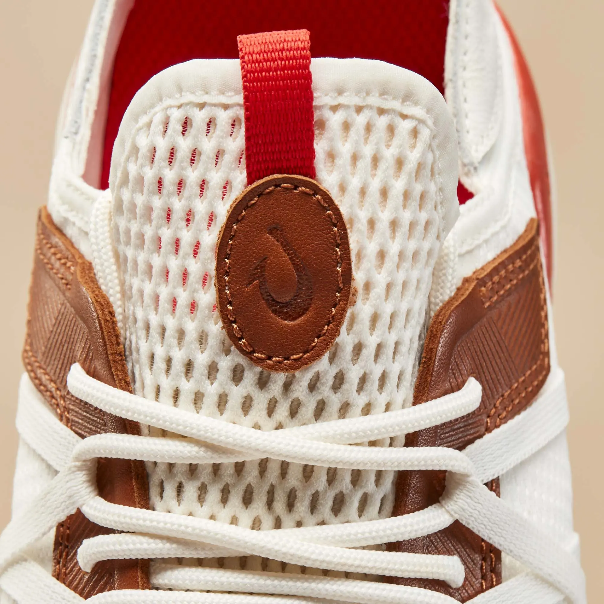 Mio L Men's Athletic Shoes - Bright White / Red Lava - Image 3