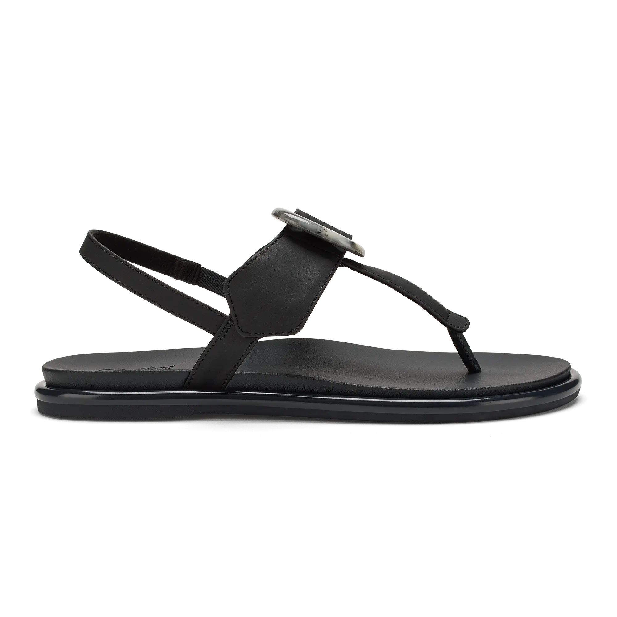 La'i T-Bar Women's Strappy Sandals - Lava Rock