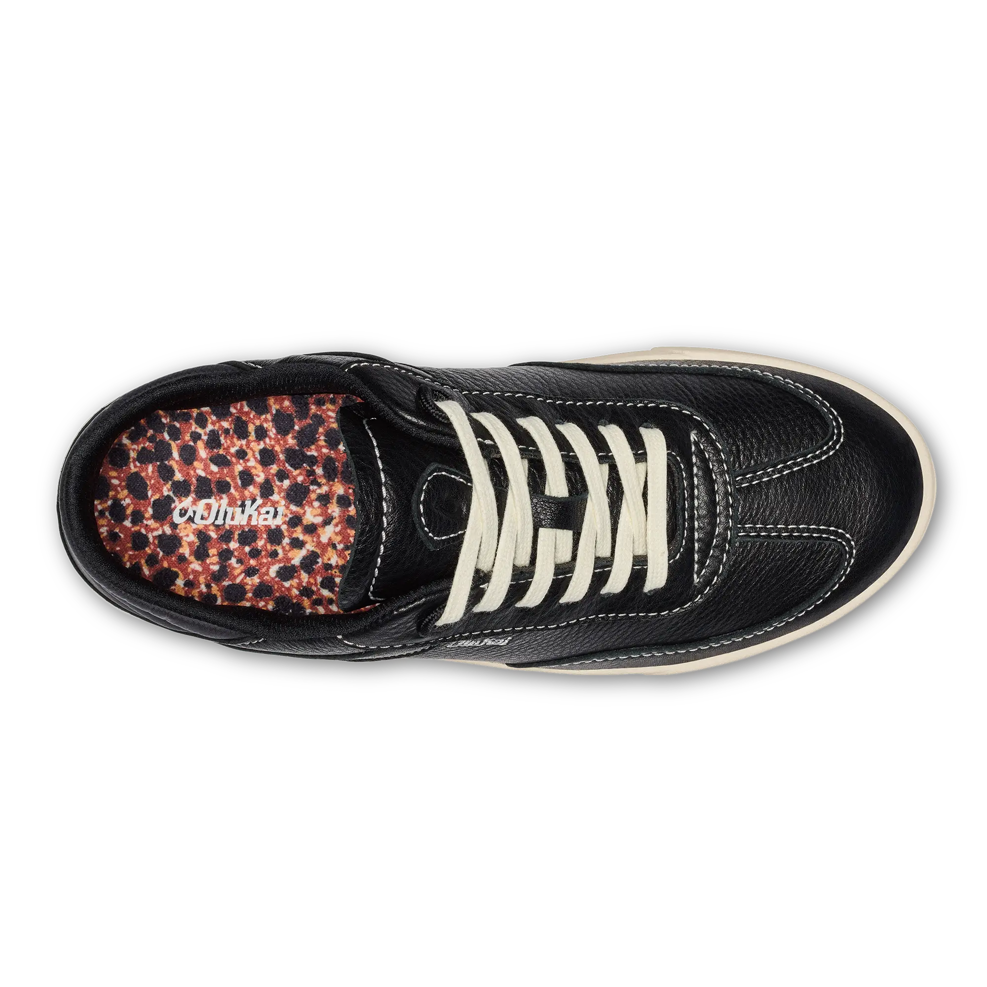 Ha 'upu Women's Leather Sneakers - Onyx - Image 8