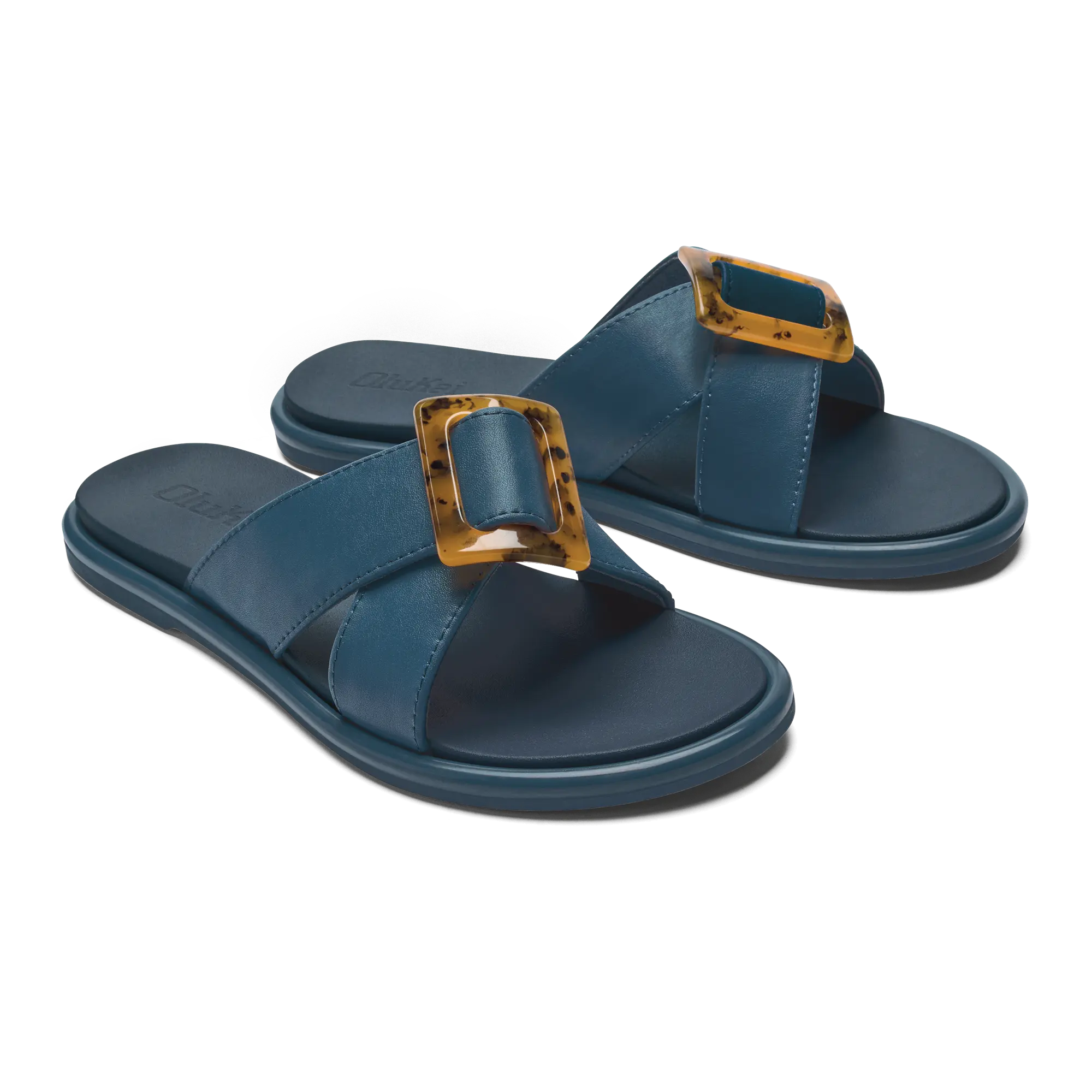 La'i Slide Women's Slide Beach Sandals - Lagoon - Image 4