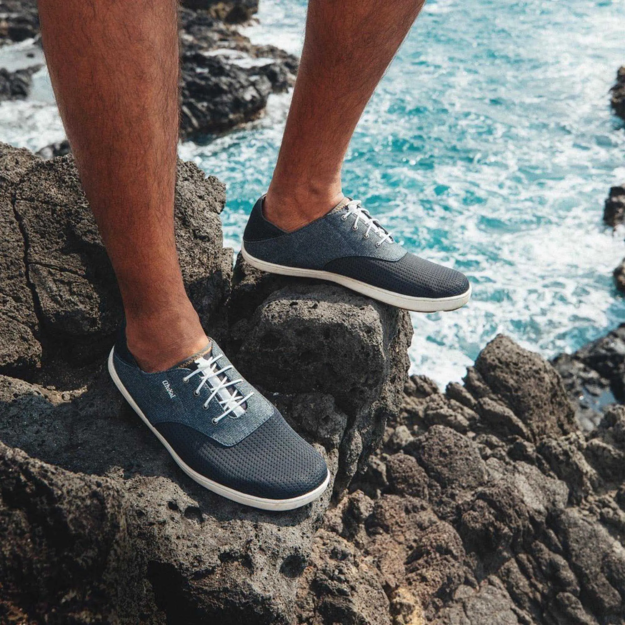 Nohea Moku Men's Boat Shoes - Dark Shadow - Image 4