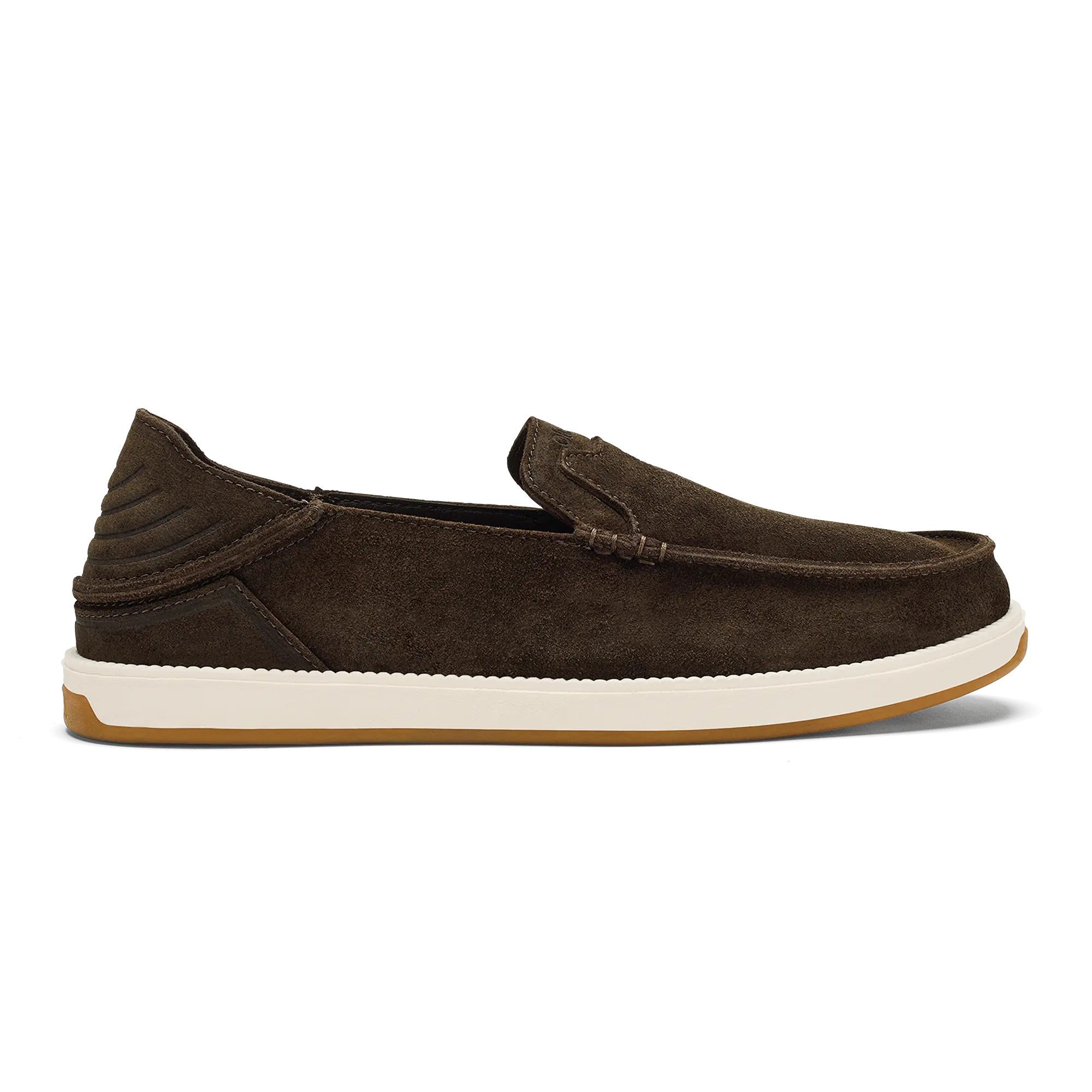K  kaha Nia Men's Suede Slip-On Shoes - Dark Wood