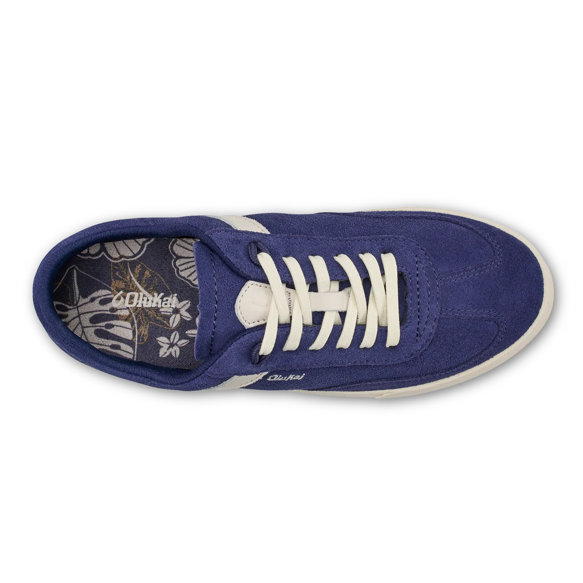 Ha 'upu Women's Leather Sneakers - Navy / Off White - Image 7