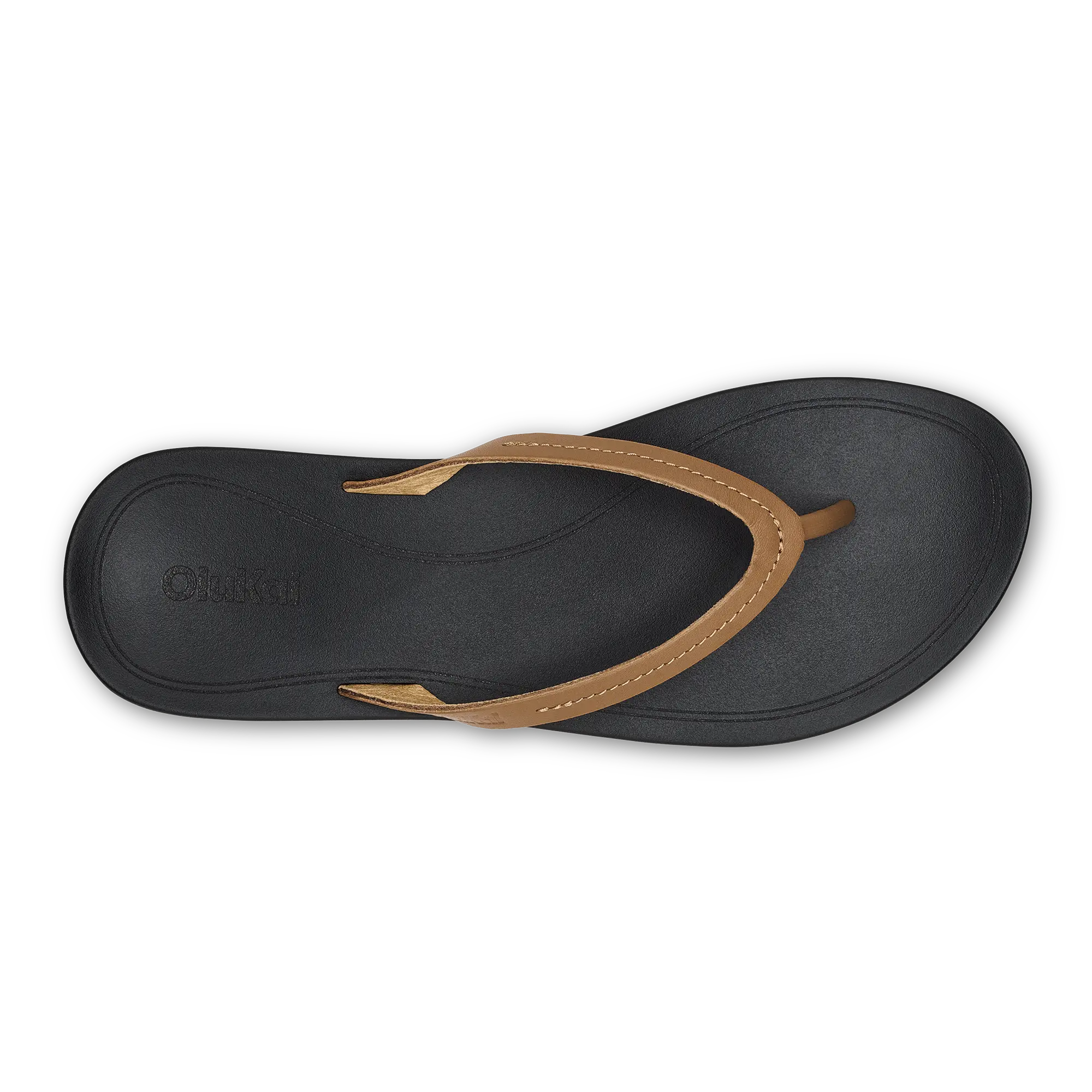 Lalahi Women's Leather Sandals - Tan / Lava Rock - Image 7