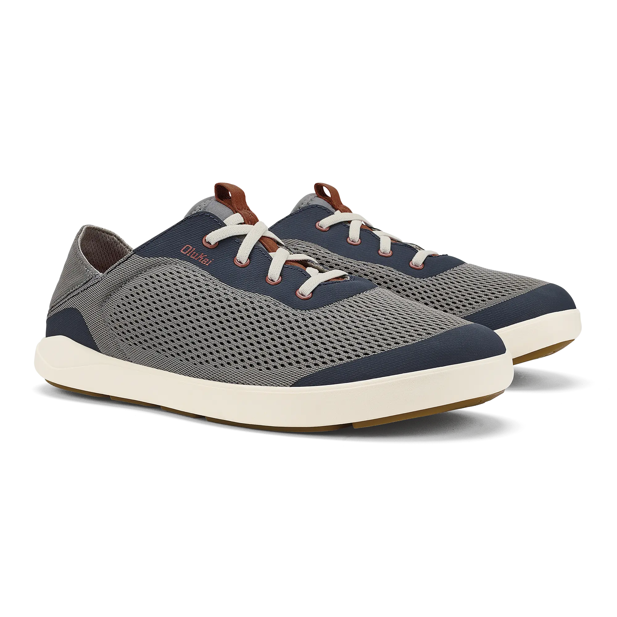 Moku Pae Men's Boat Shoes - Ash / Trench Blue - Image 4