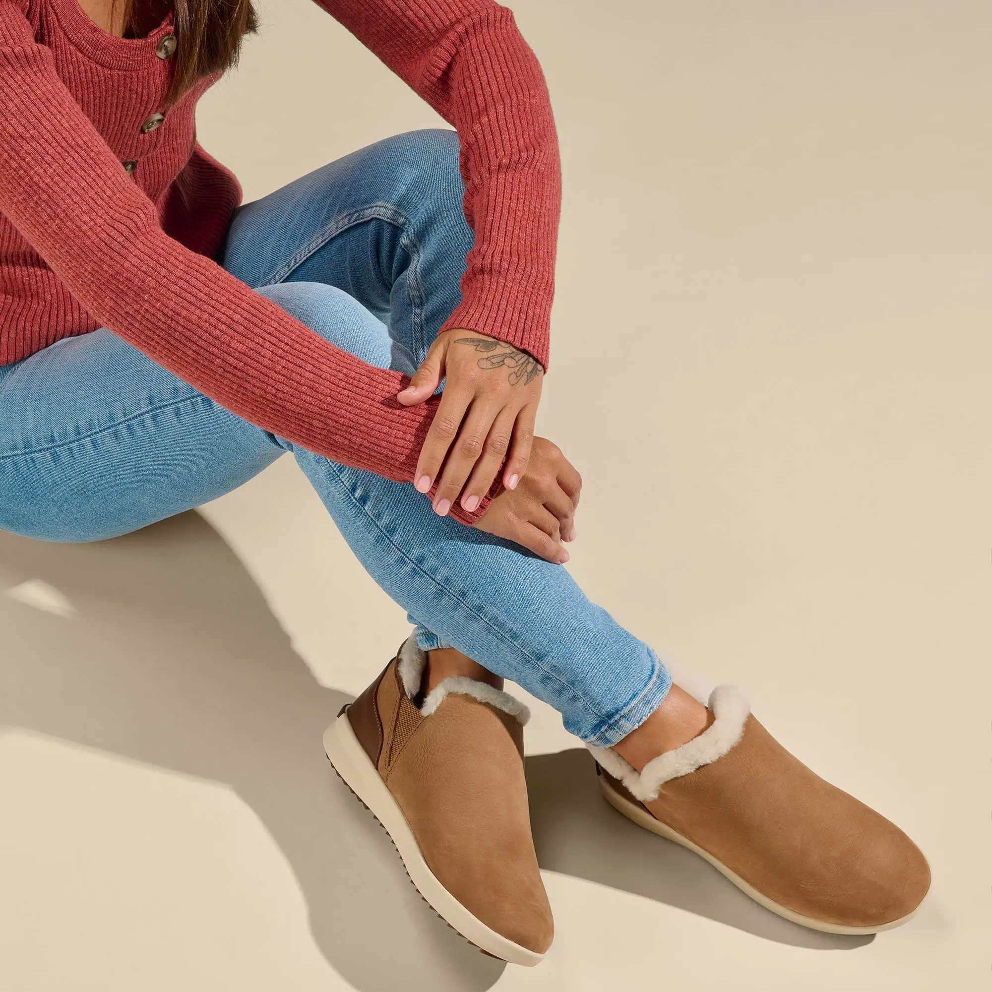 M lua Hulu Women's Booties - Tan / Tapa - Image 2