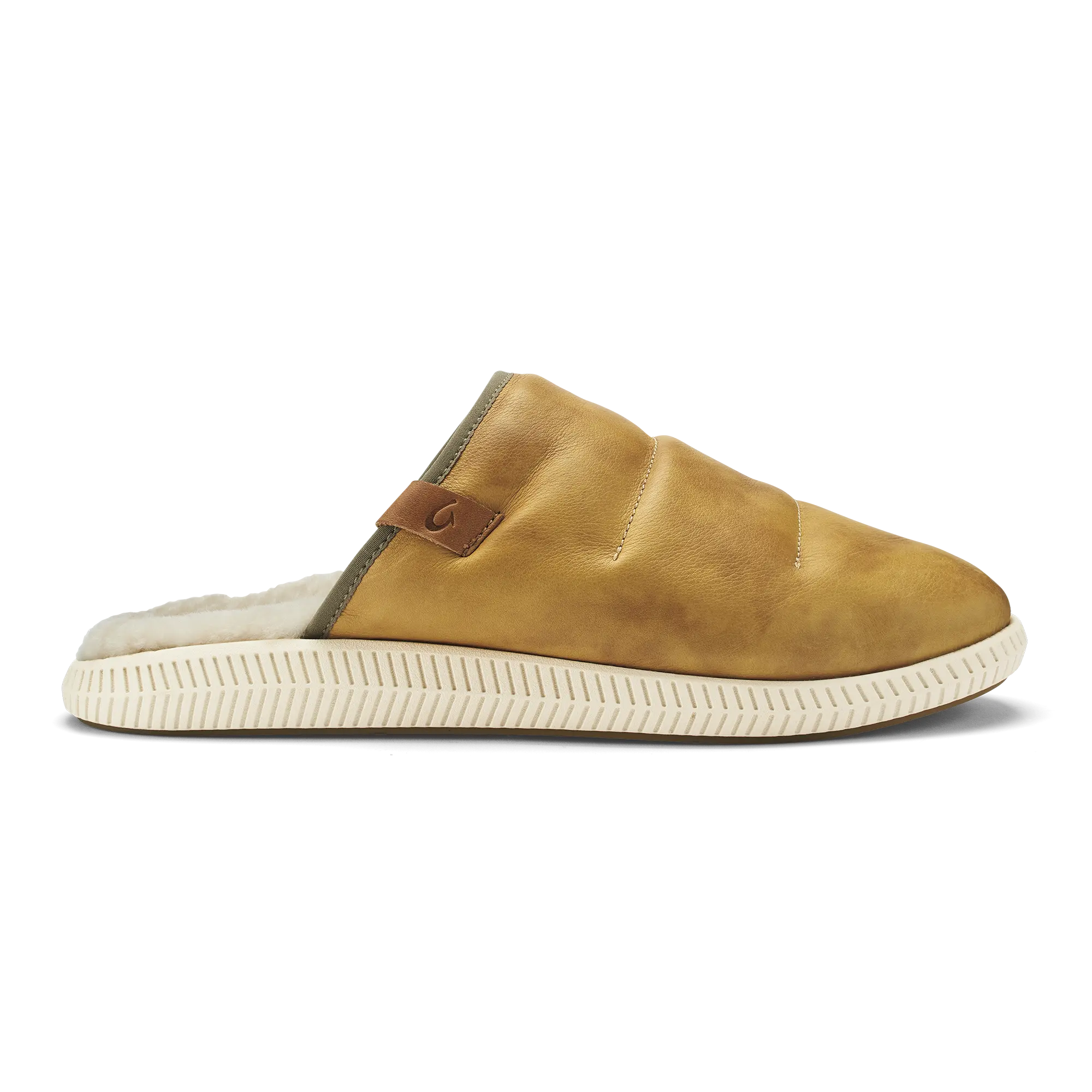 Mua 'Ili Men's Leather Mule Slippers - Golden Sand / Bone