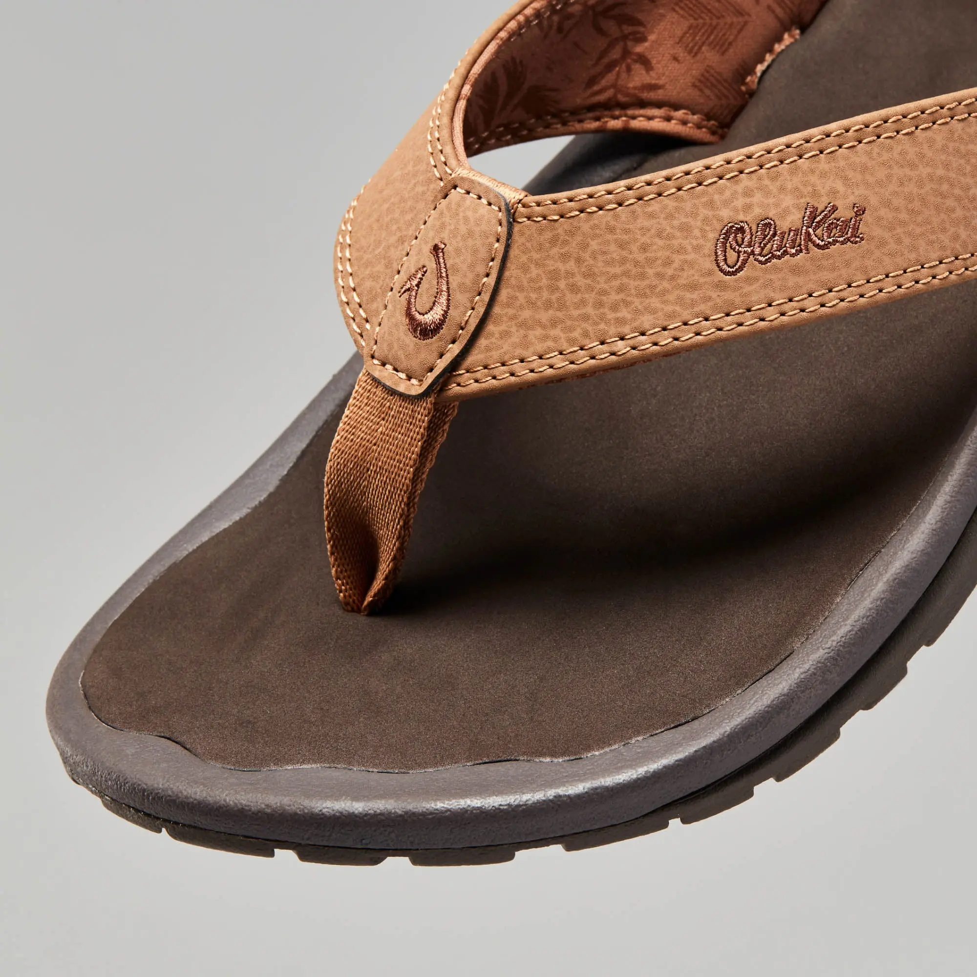 'Ohana Men's Best Selling Beach Sandals - Tan / Dark Java - Image 3